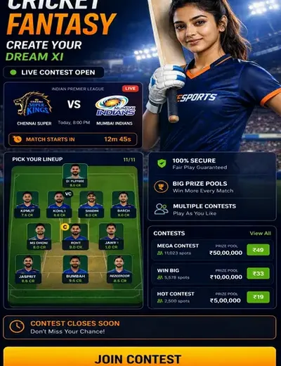 Skyexchange1 (sky exchange 1) fantasy cricket & matchday visual 3